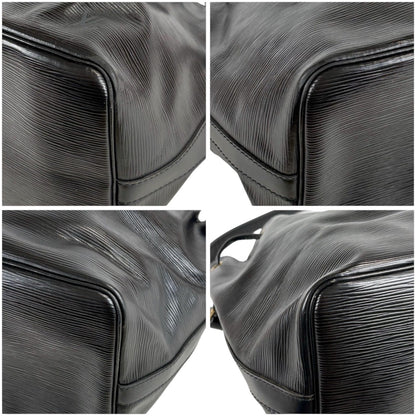 Louis Vuitton Petit Noe Drawstring Shoulder Bag Epi Leather Black Noir — view 6