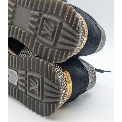 Louis Vuitton Run Away Line Epi Leather Calf Hair Sneakers Rare — view 9
