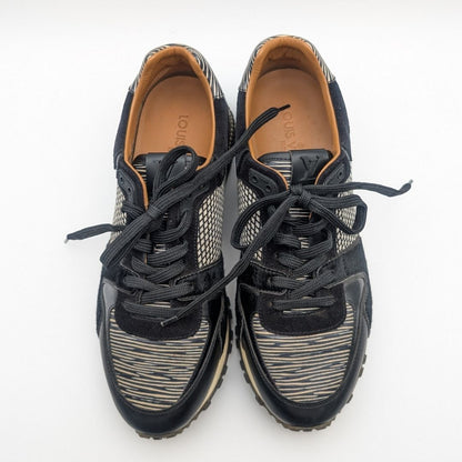 Louis Vuitton Run Away Line Epi Leather Calf Hair Sneakers Rare — view 5