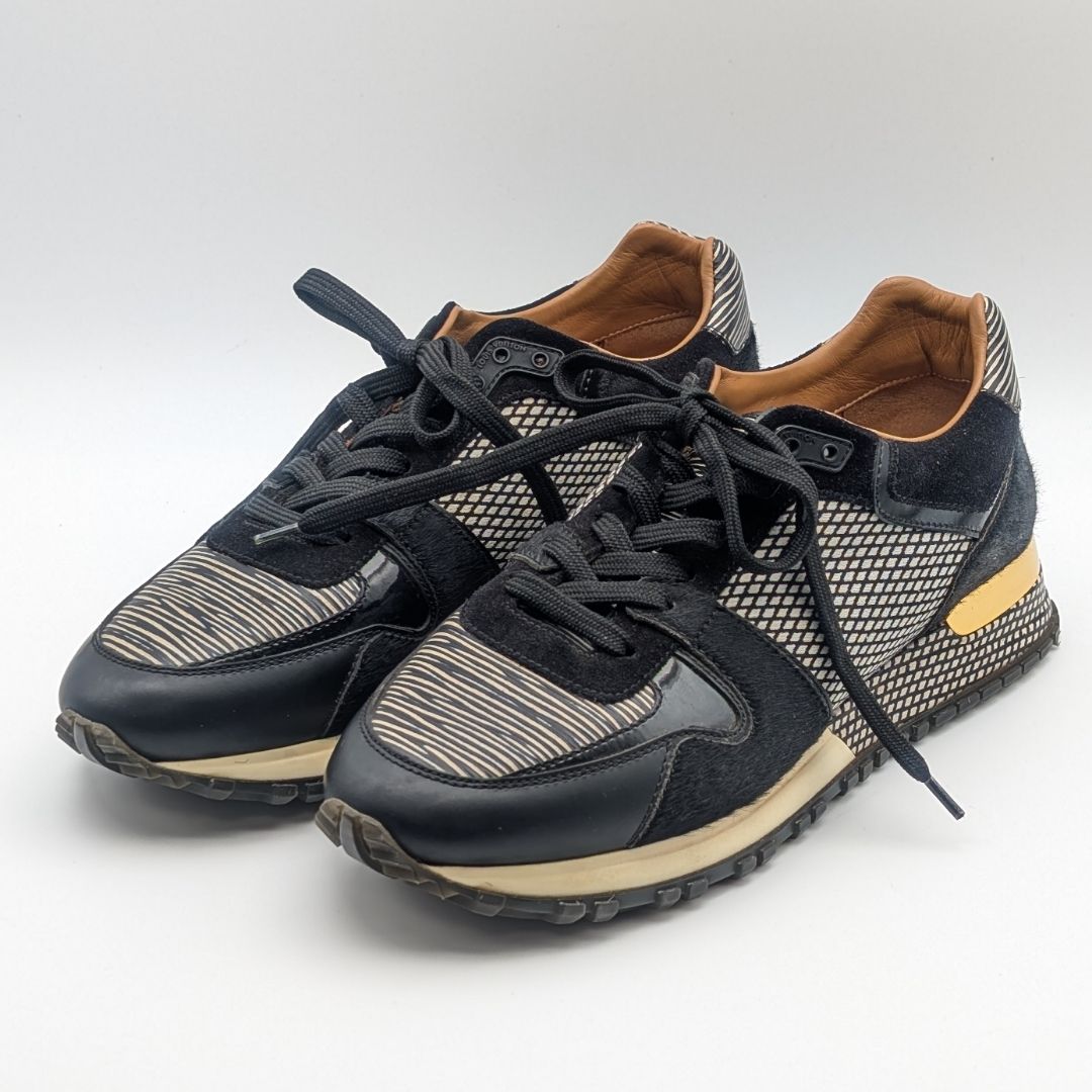 Louis Vuitton Run Away Line Epi Leather Calf Hair Sneakers Rare