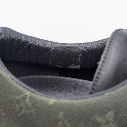 Louis Vuitton Sneakers Monogram Mini Canvas Leather Khaki Logo Shoes — view 9