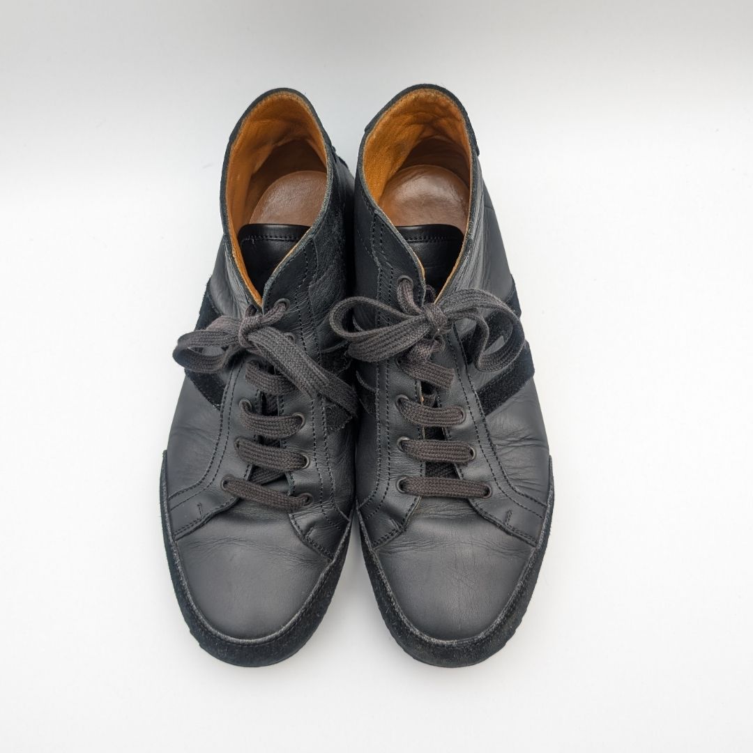 Hermes Quick Sneakers Suede Leather Black Shoes — view 5