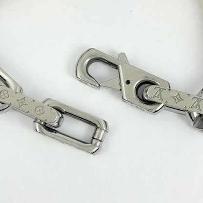 Louis Vuitton Bracelet Chain Monogram LV Silver Plated — view 3
