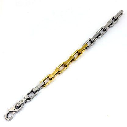 Louis Vuitton Bracelet Chain Monogram LV Silver Plated — view 2