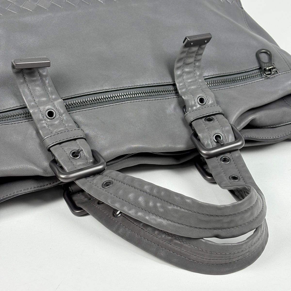 Bottega Veneta Intrecciato Tote Leather Gray — view 5
