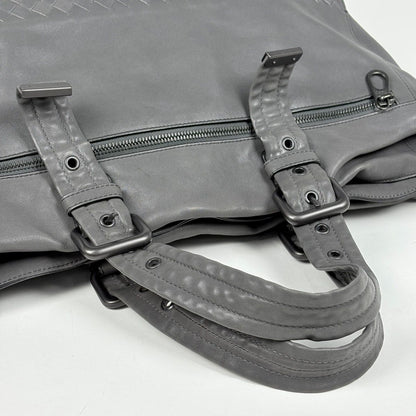 Bottega Veneta Intrecciato Tote Leather Gray — view 5