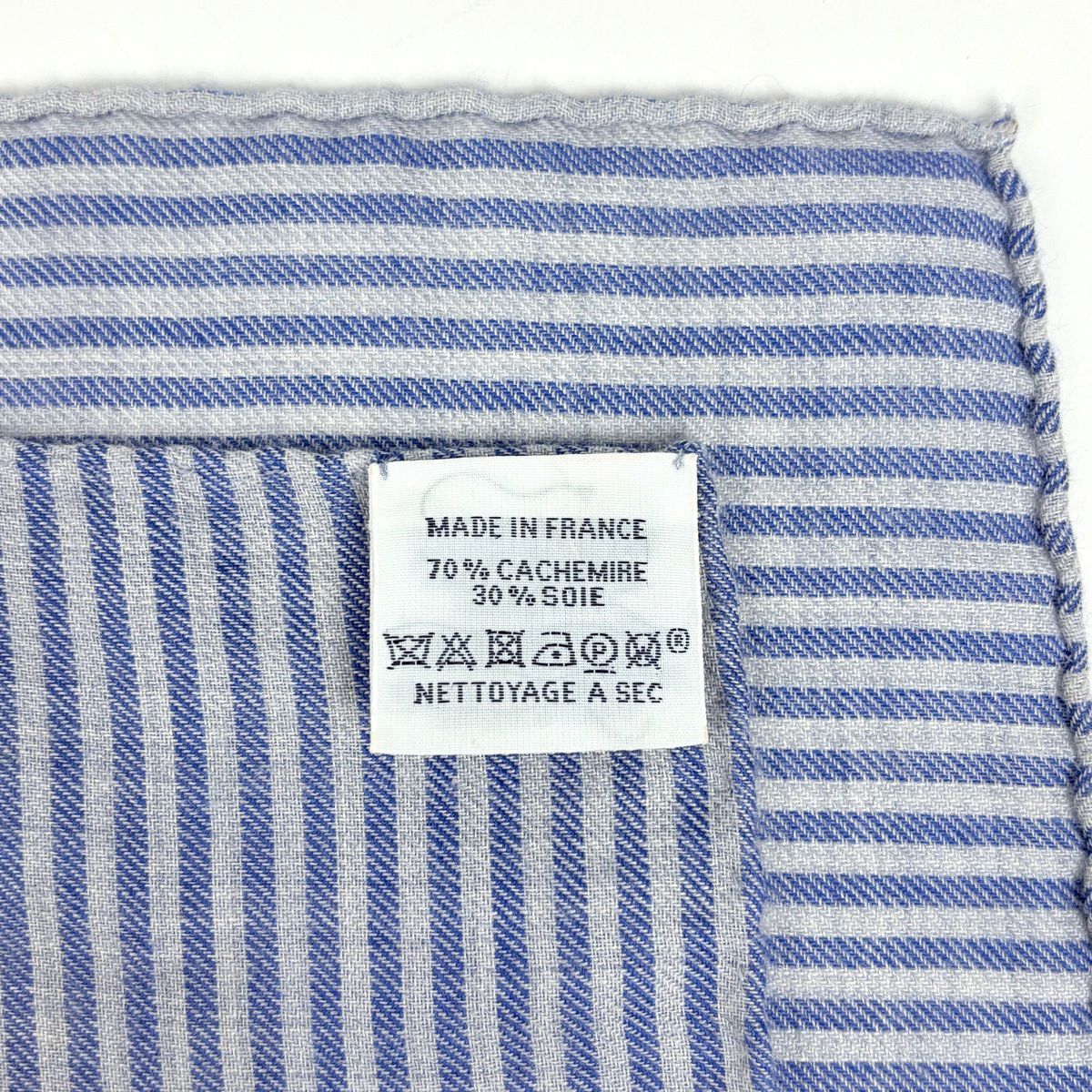 Hermes Carre 140 Cavalcadour Geant Shawl Cashmere Silk Blue Multicolor Scarf — view 2
