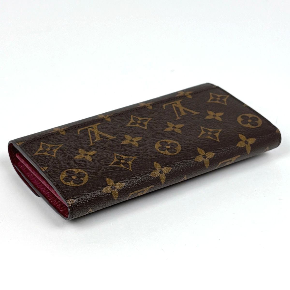 Louis Vuitton Portefeuille Sarah Wallet Monogram Brown Fuchsia — view 2