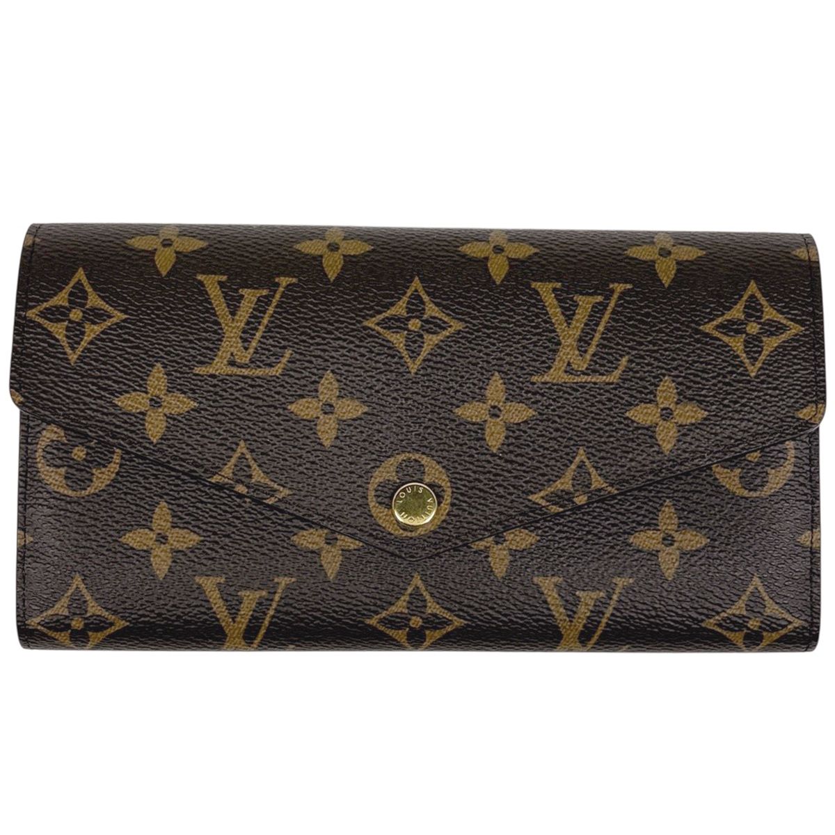 Louis Vuitton Portefeuille Sarah Wallet Monogram Brown Fuchsia