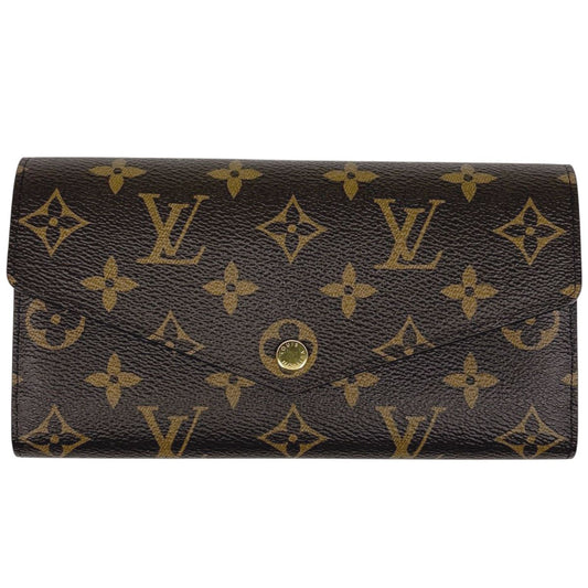 Louis Vuitton Portefeuille Sarah Wallet Monogram Brown Fuchsia