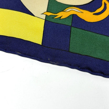Hermes Carre 90 Fantaisies Indiennes Dazzling India Scarf Silk Green Multicolor — view 3