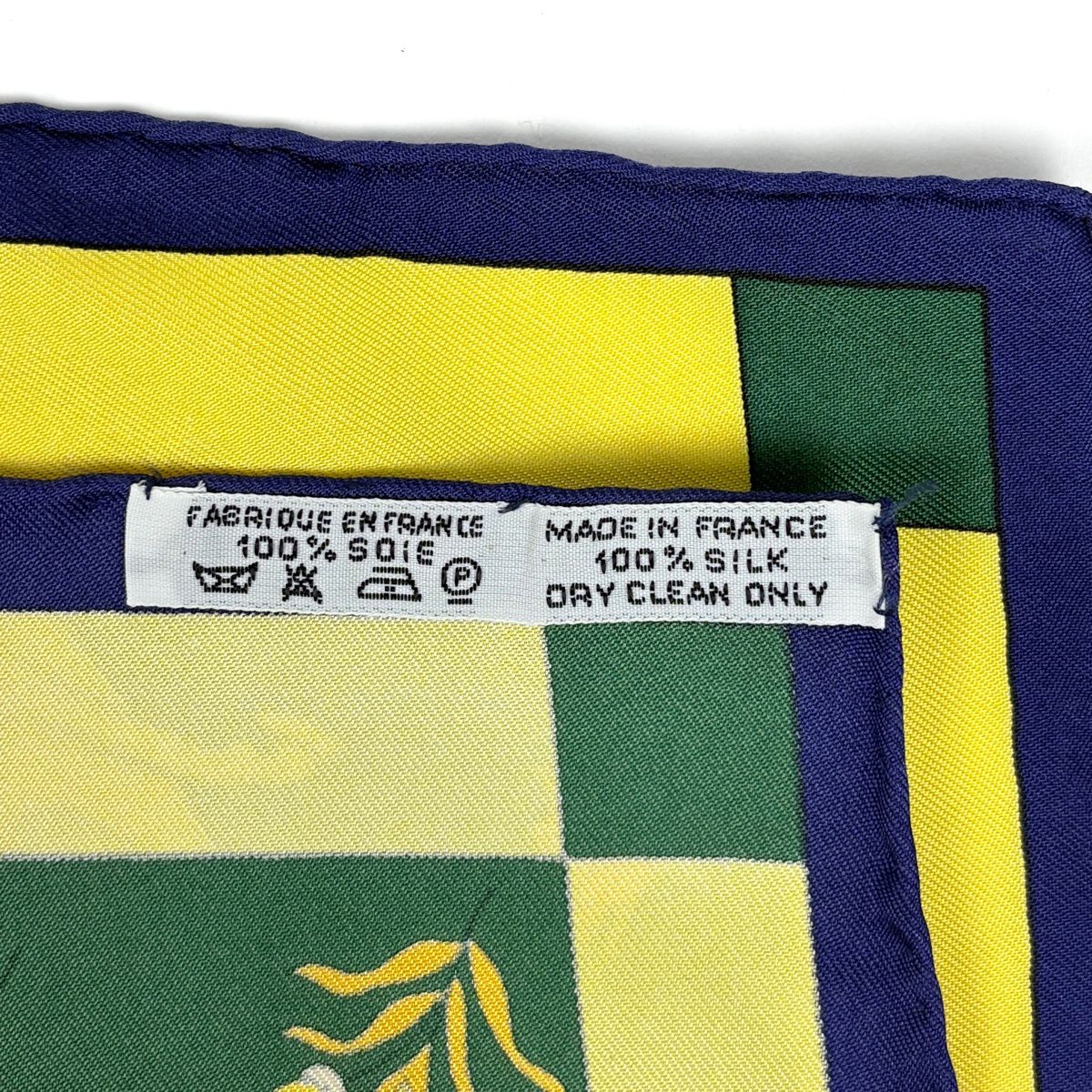 Hermes Carre 90 Fantaisies Indiennes Dazzling India Scarf Silk Green Multicolor — view 2