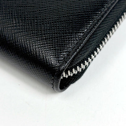 Prada Zip Around Coin Case 2-Way Saffiano Leather Nero — view 3