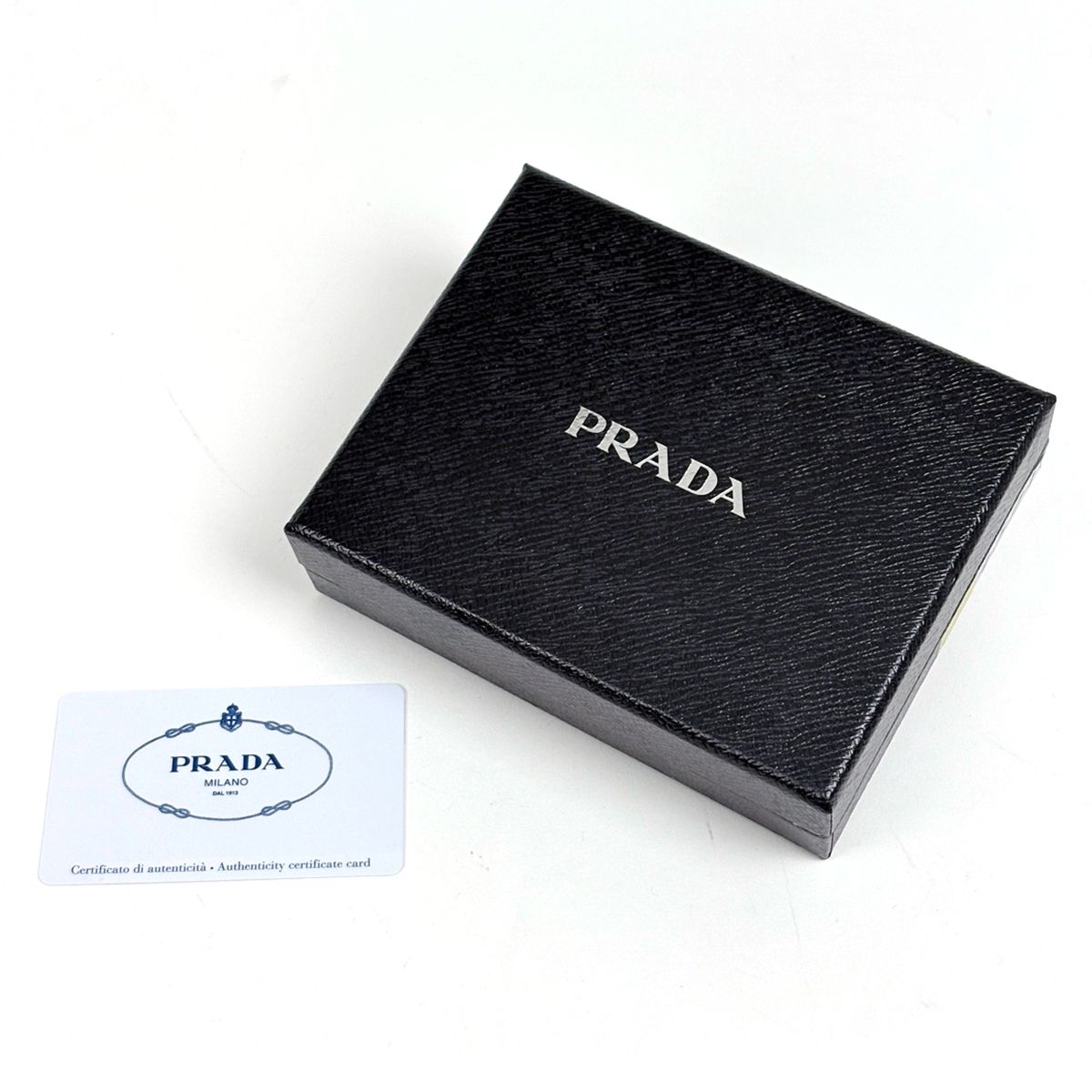 Prada Zip Around Coin Case 2-Way Saffiano Leather Nero — view 6
