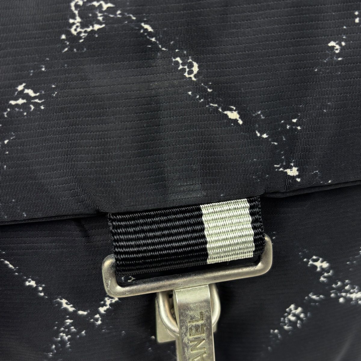 Chanel Vintage Travel Line Backpack Nylon Black — view 5