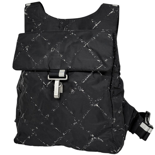Chanel Vintage Travel Line Backpack Nylon Black