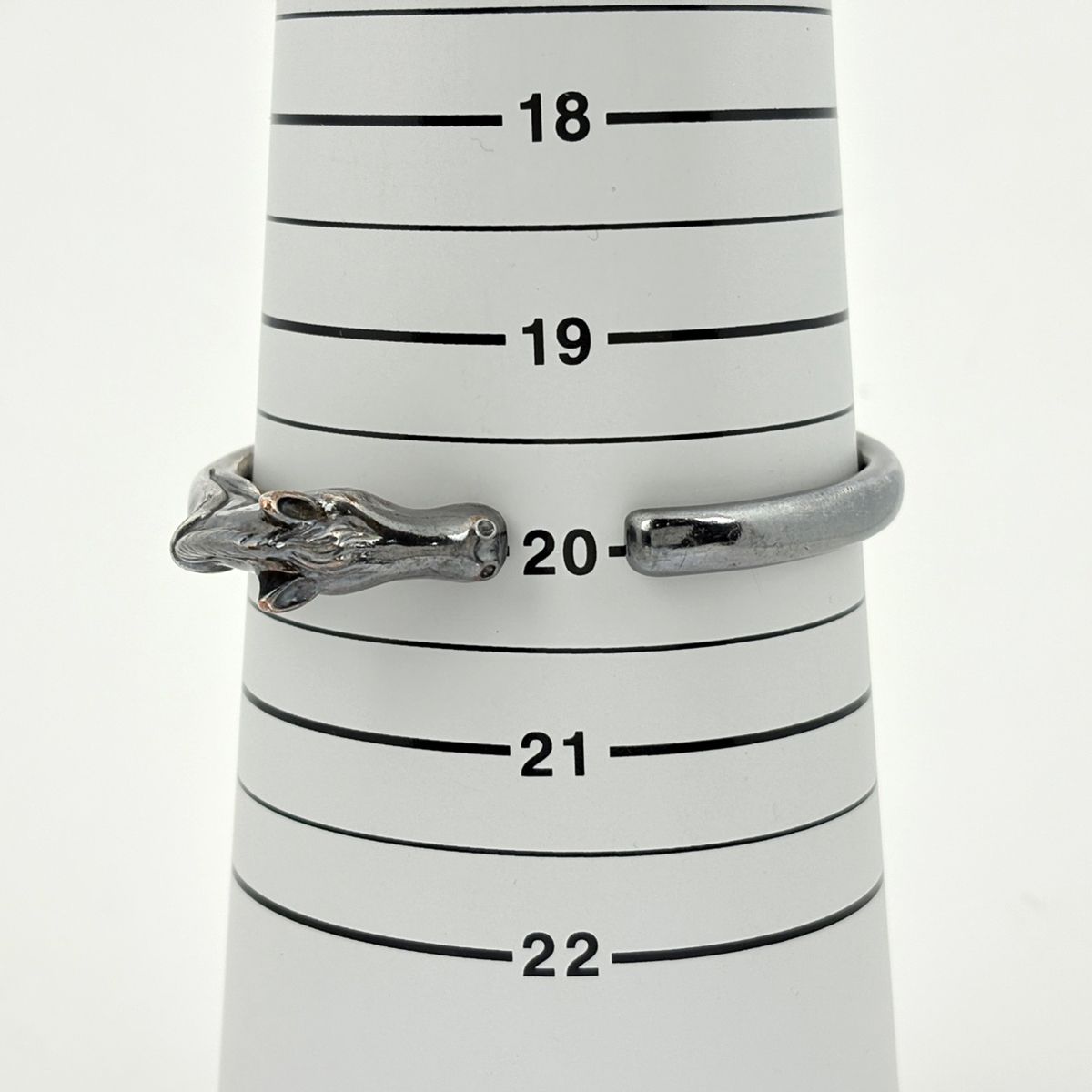 Hermes Chevalhos Bangle Horse Metal Silver Bracelet — view 6