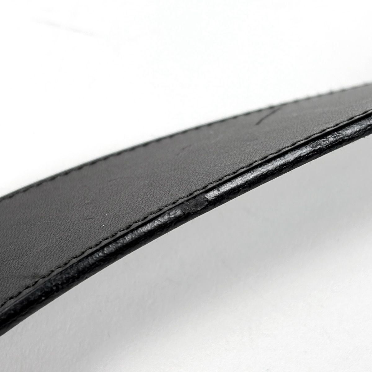 Gucci Interlocking Belt Leather Black — view 2