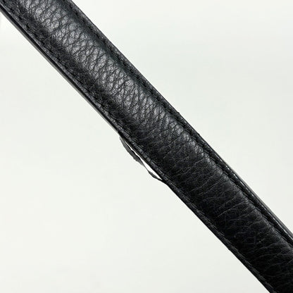 Loewe Logo Shoulder Bag Leather Black — view 5