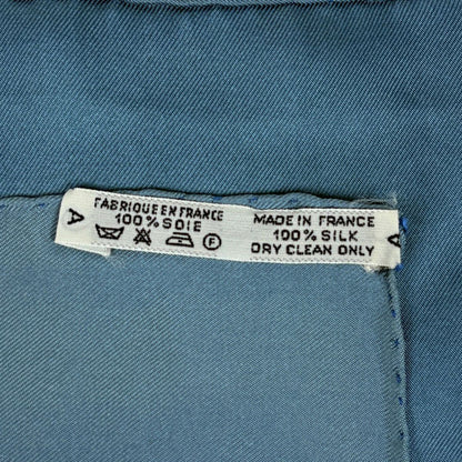 Hermes Carre 90 Presentation de Chevavx Horse Scarf Silk Blue Multicolor — view 2