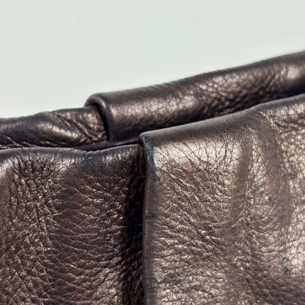 Prada Logo Shoulder Bag Leather Blanc — view 4