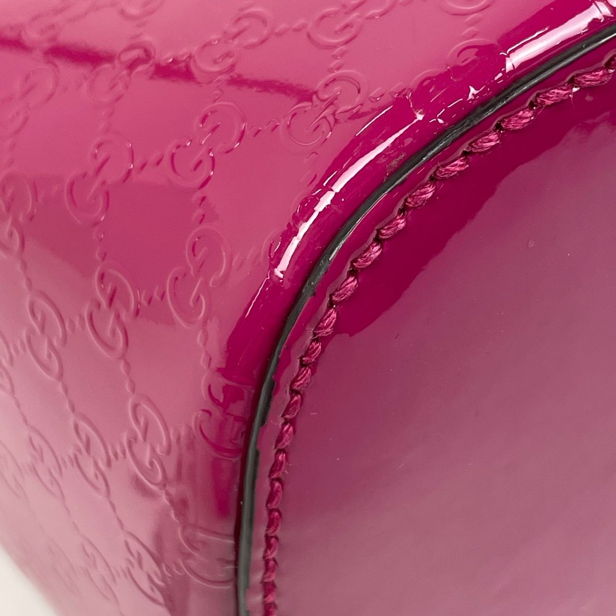 Gucci Micro Tote Enamel Patent Leather Pink — view 3