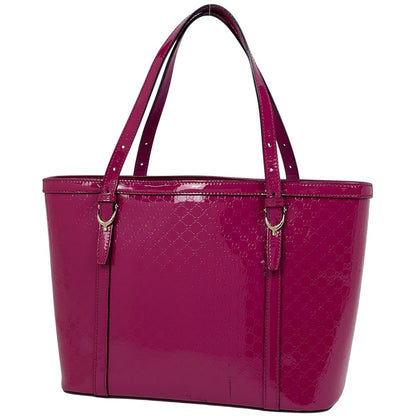 Gucci Micro Tote Enamel Patent Leather Pink