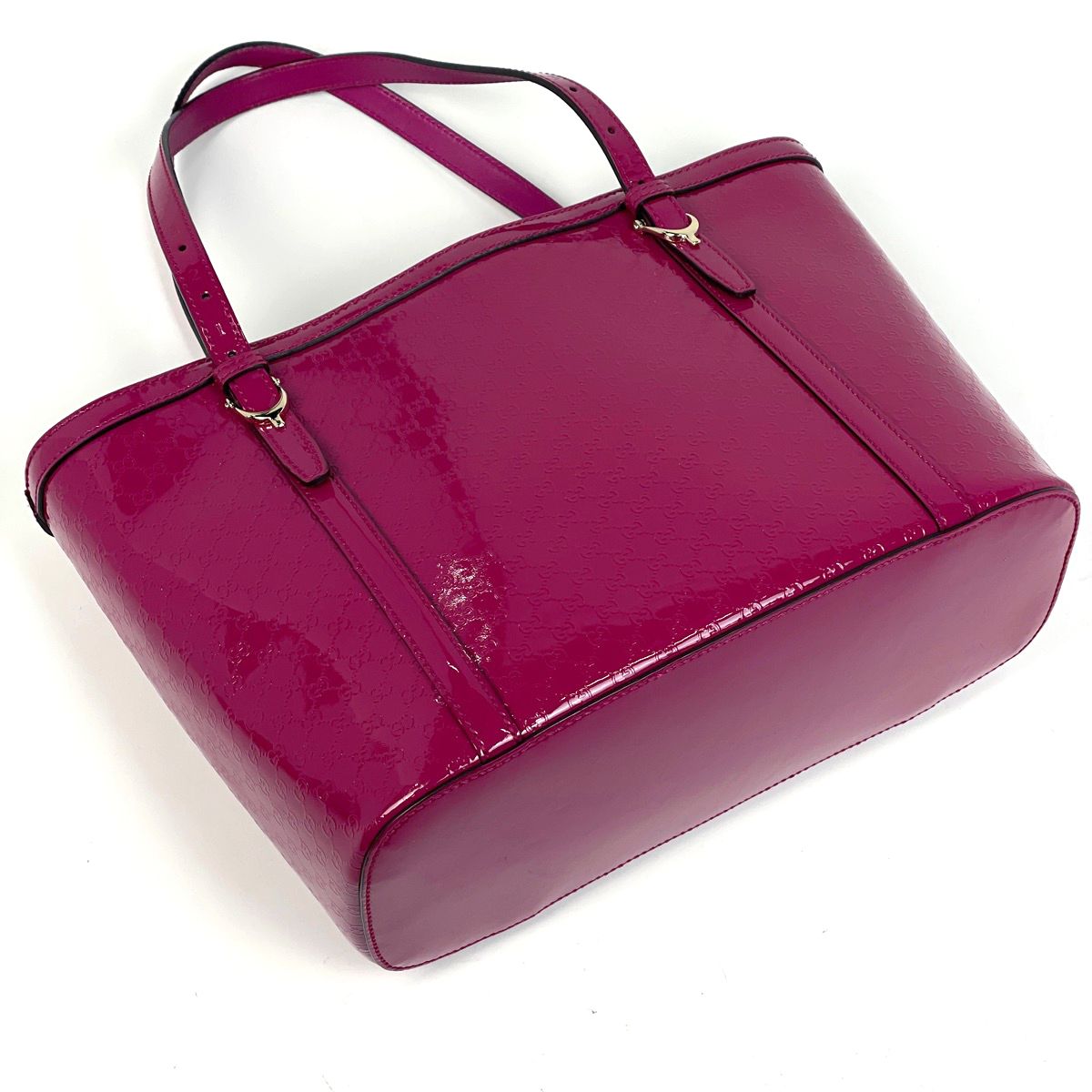 Gucci Micro Tote Enamel Patent Leather Pink — view 2