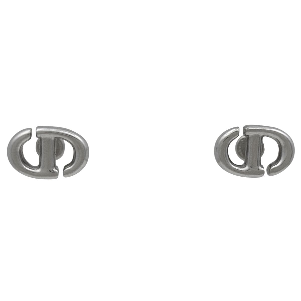 Dior Logo Earrings Silver Plated