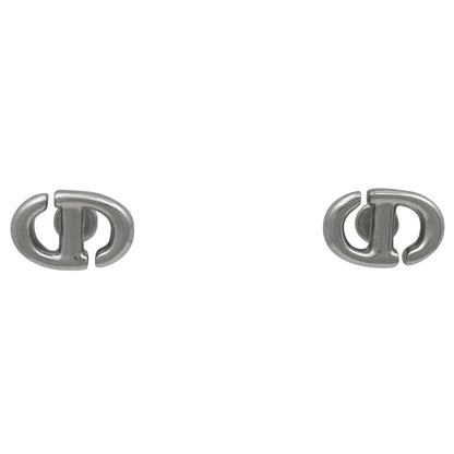 Dior Logo Earrings Silver Plated