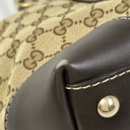 Gucci GG Pattern Brea Tote Canvas Beige Brown — view 3
