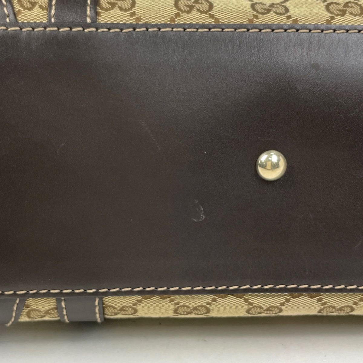 Gucci GG Pattern Brea Tote Canvas Beige Brown — view 4