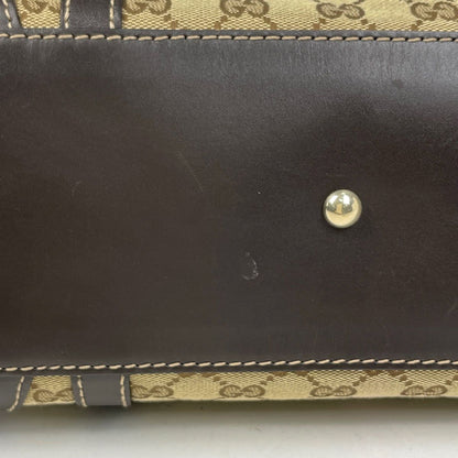 Gucci GG Pattern Brea Tote Canvas Beige Brown — view 4