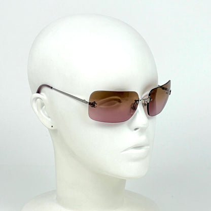 Chanel CC Logo Sunglasses Rimless Eyewear Metal Pink Silver — view 5