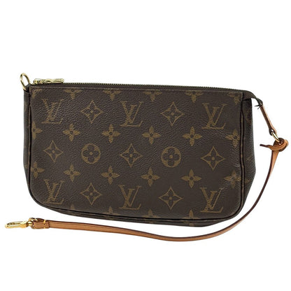 Louis Vuitton Pochette Makeup Cosmetics Pouch Monogram Brown