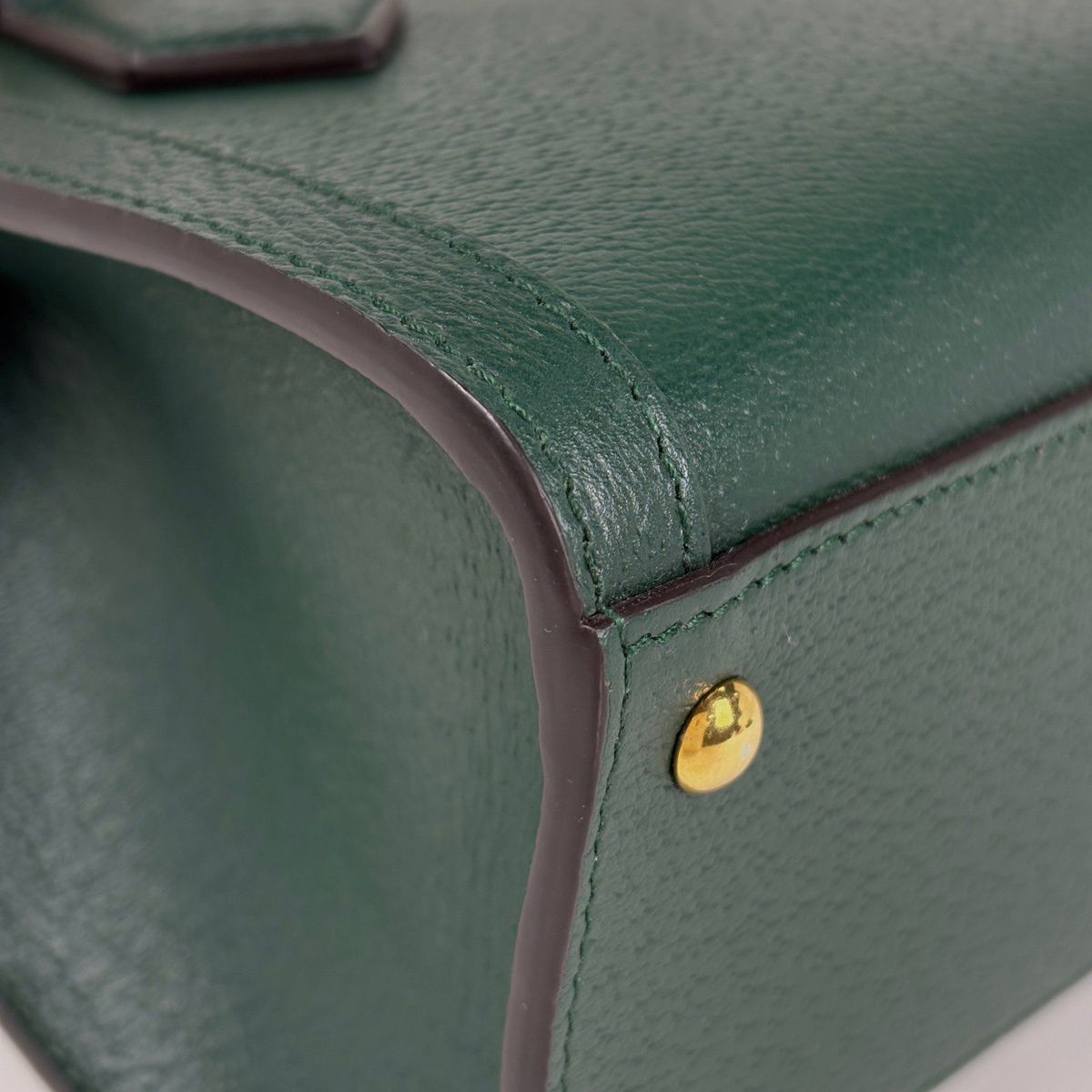 Gucci Diana Small Tote Bamboo 2-Way Mini Leather Green — view 3