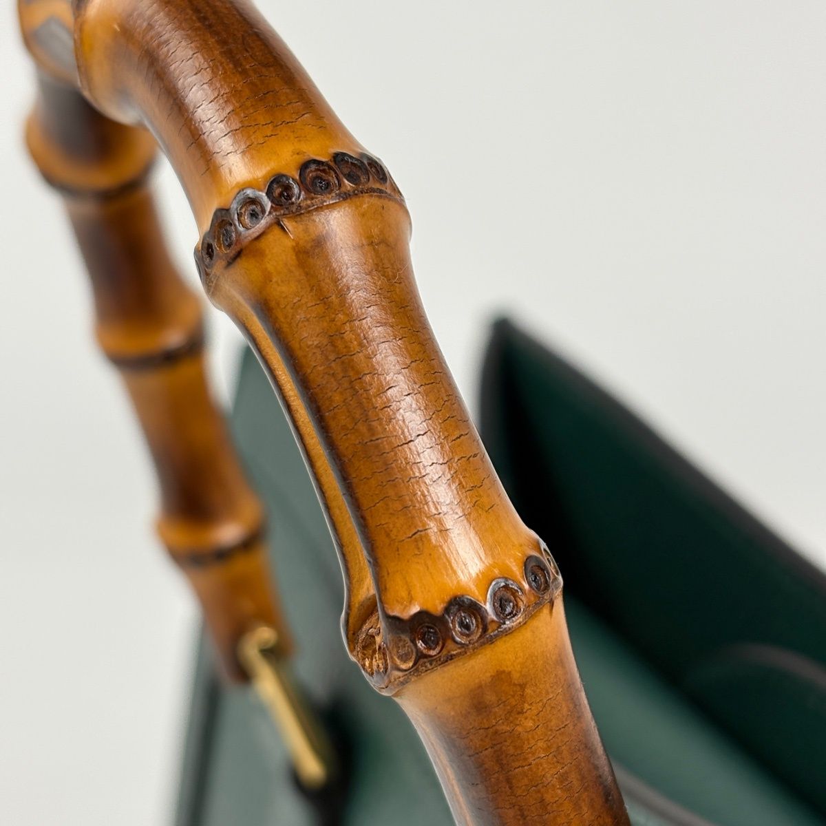 Gucci Diana Tote Bamboo 2-Way Leather Green — view 4