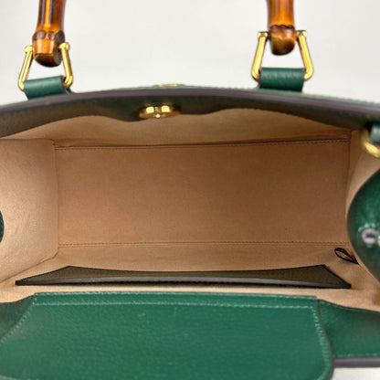 Gucci Diana Tote Bamboo 2-Way Leather Green — view 5