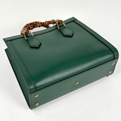 Gucci Diana Tote Bamboo 2-Way Leather Green — view 2