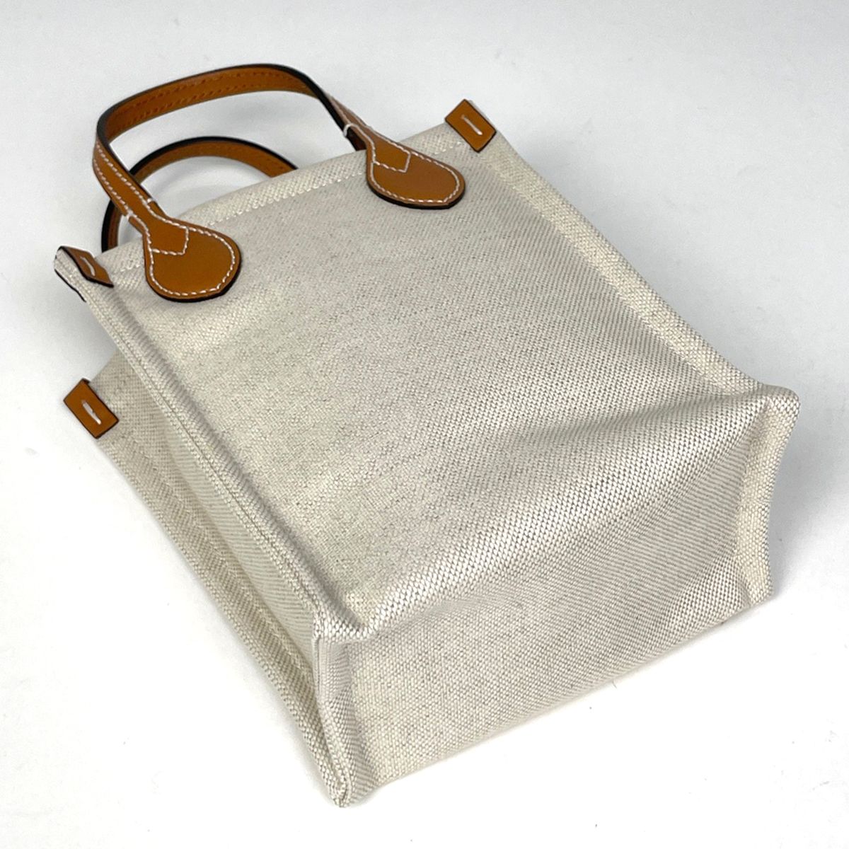 Gucci Logo Handbag 2-Way Canvas Beige Brown — view 2