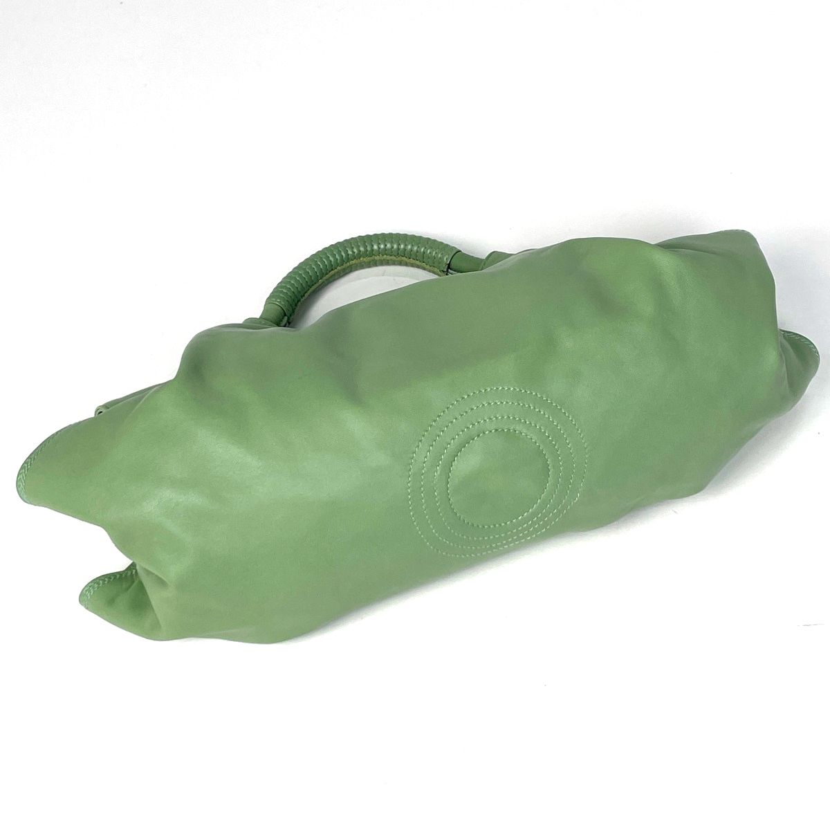 Loewe Nappa Aire Anagram Handbag Leather Green — view 2