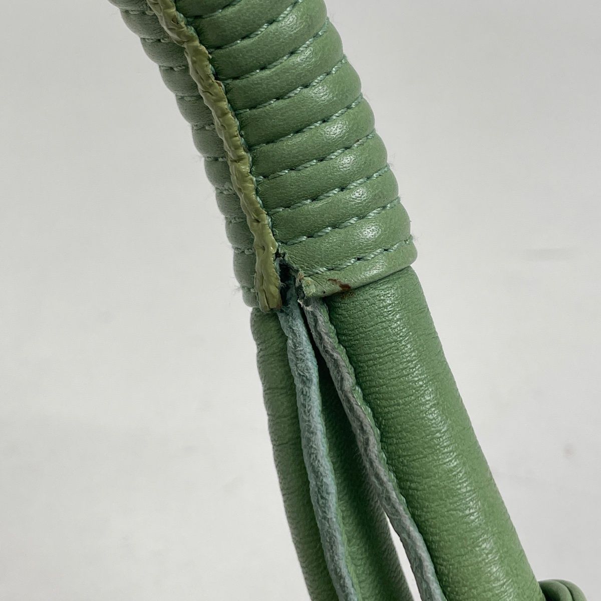 Loewe Nappa Aire Anagram Handbag Leather Green — view 6