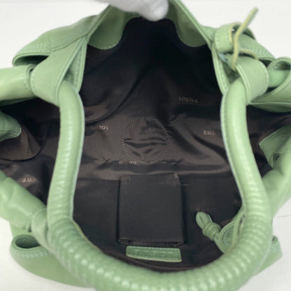 Loewe Nappa Aire Anagram Handbag Leather Green — view 9
