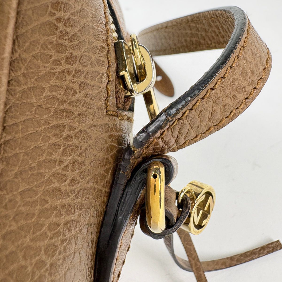 Gucci GG Pattern Shoulder Bag Canvas Brown — view 4