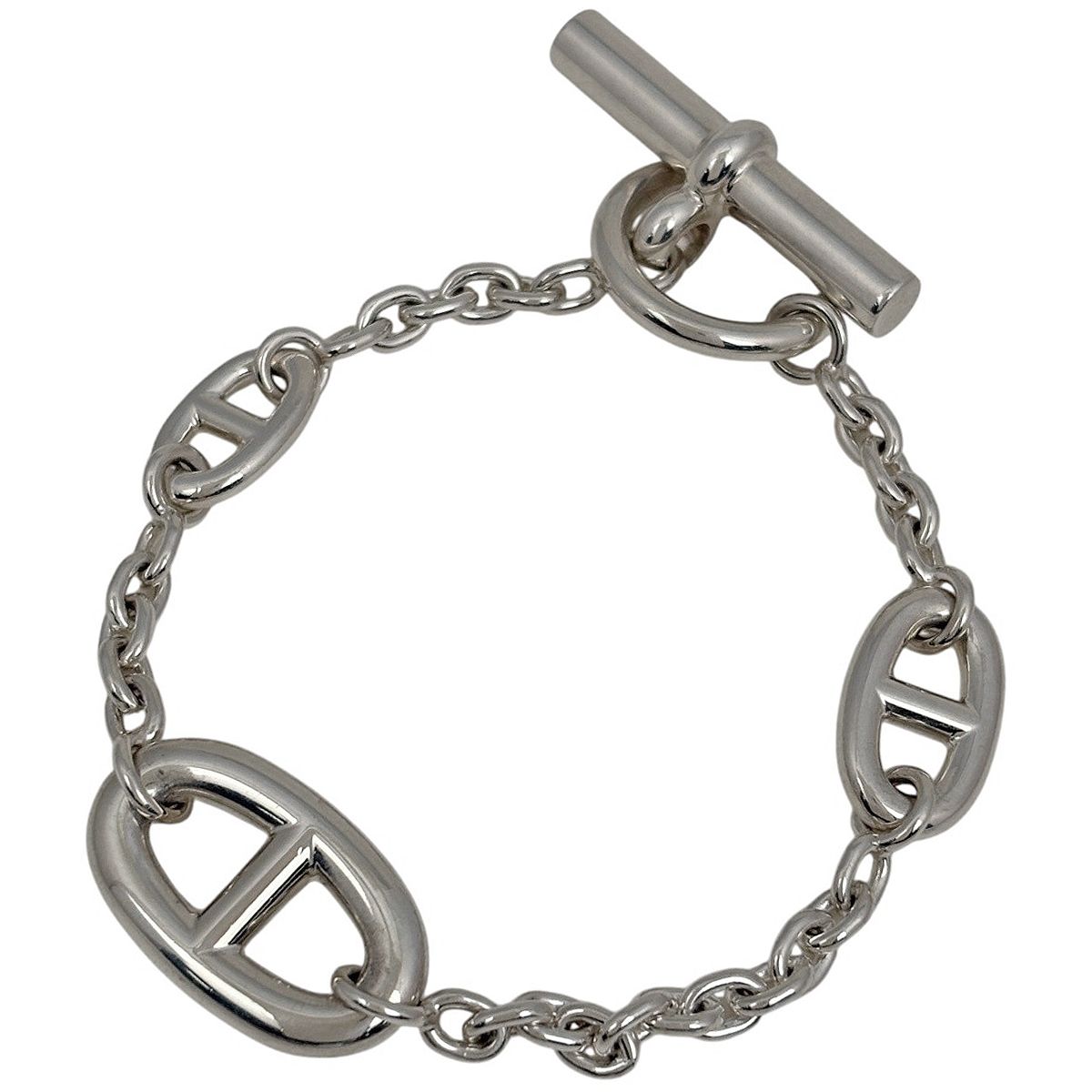 Hermes Farandole Multi Bracelet Chaine D'ancre 925 Sterling Silver