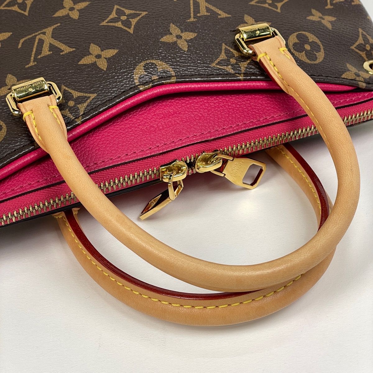 Louis Vuitton Pallas BB 2-Way Handbag Monogram Brown Rose Rich — view 7