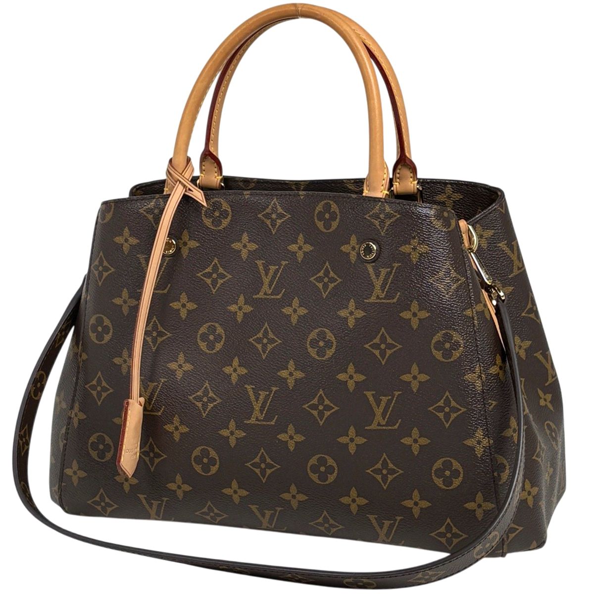 Louis Vuitton Montaigne MM Shoulder Bag 2-Way Monogram Brown