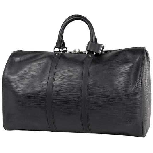 Louis Vuitton Keepall 45 Boston Bag Epi Noir