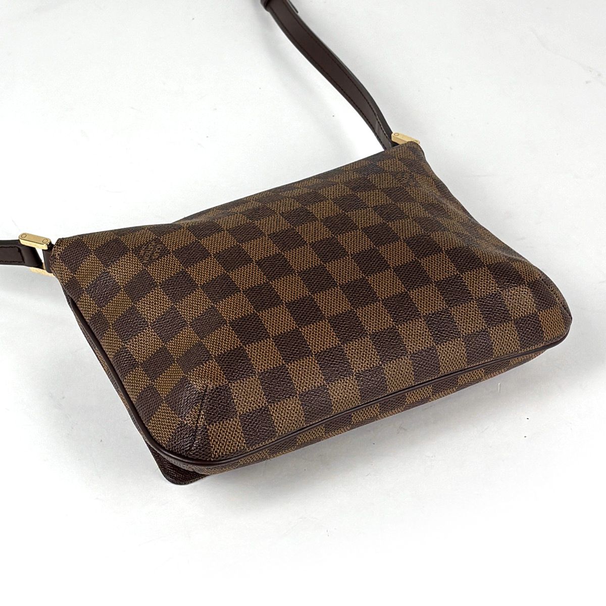 Louis Vuitton Musette Tango Long Crossbody Shoulder Bag Damier Brown — view 2