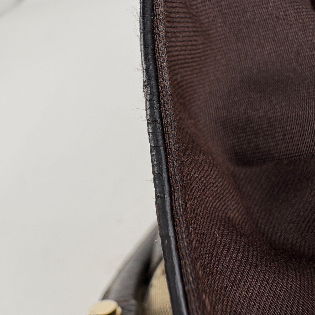 Gucci GG Pattern 2-Way Shoulder Bag Abbey Canvas Brown — view 7